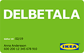 Ikea Delbetala kort
