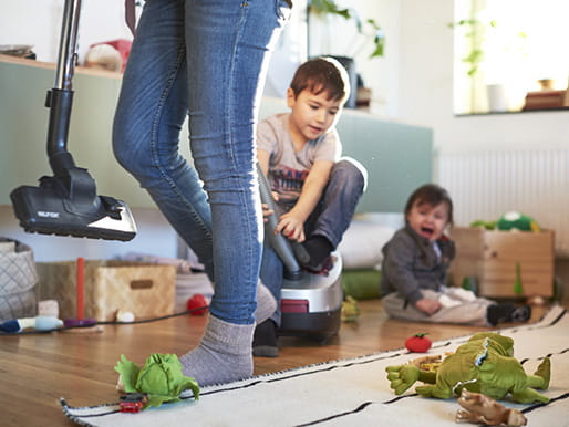 dammsugar i hemmet