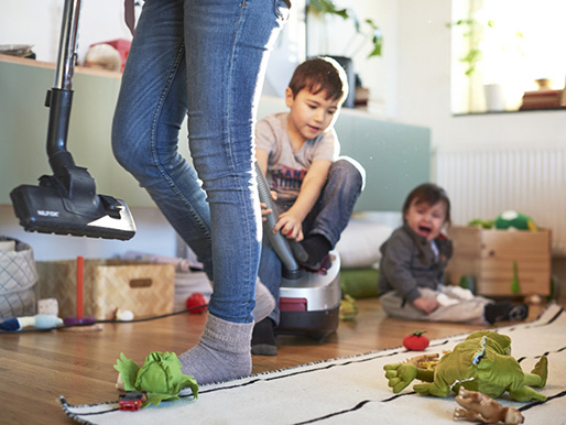 dammsugar i hemmet
