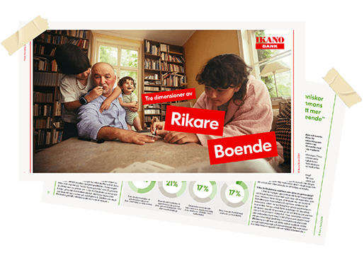 tre dimensioner av rikare boende